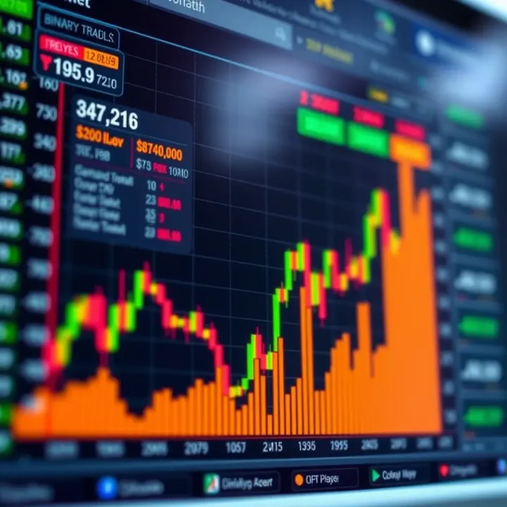 Graph showing common strategies and risk management techniques in binary bot trading for Kenyan markets
