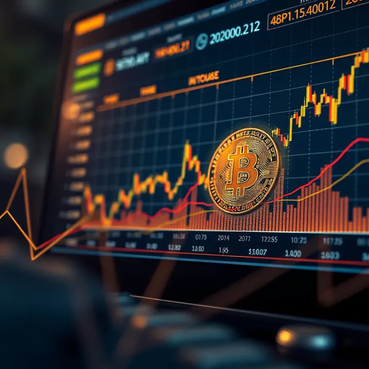Graph showing Bitcoin price fluctuations over time with key market events