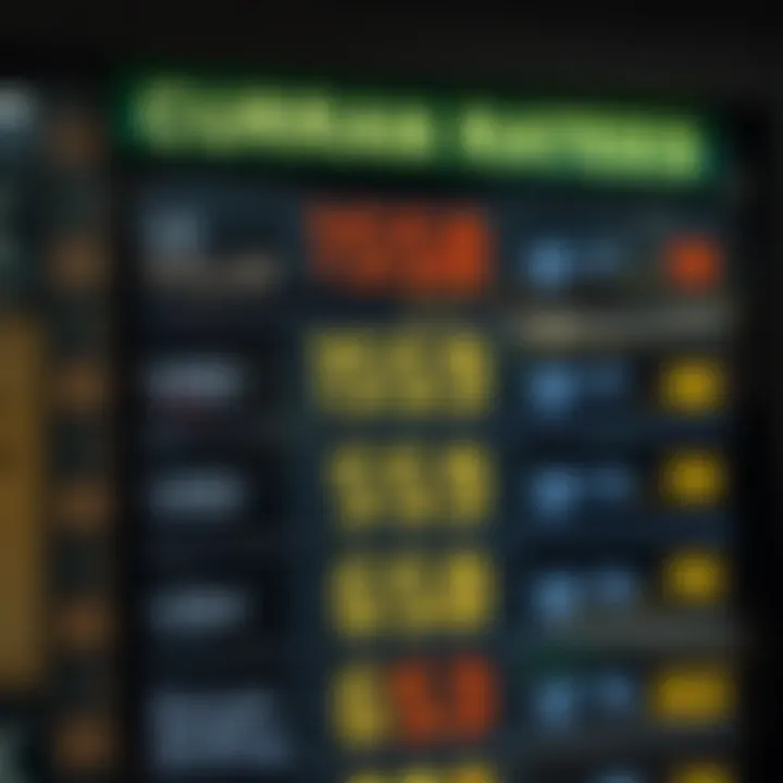 Currency exchange rate board displaying USD to Kenyan Shilling rates at a financial institution