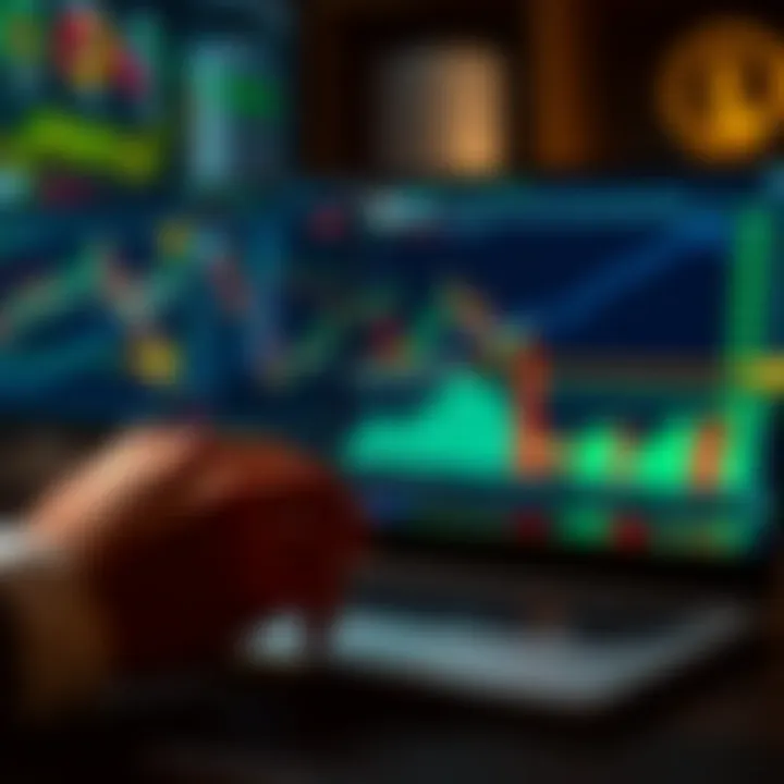Digital interface displaying crypto trading tools and charts relevant to Kenyan investors