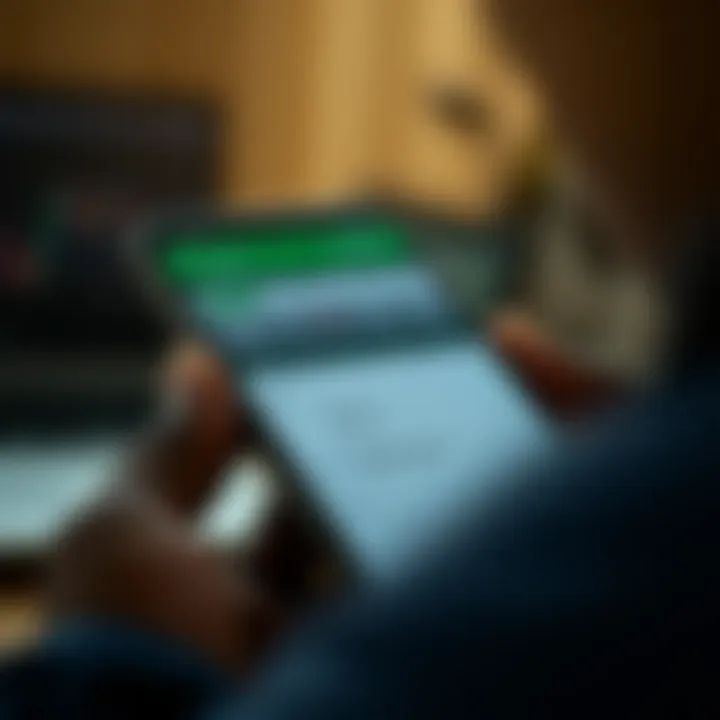 Deriv app interface showing trading options and security features on an Android device