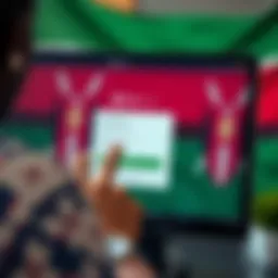 Accessing Deriv.com Account from Kenya User entering credentials on Deriv.com login screen with Kenyan flag in background