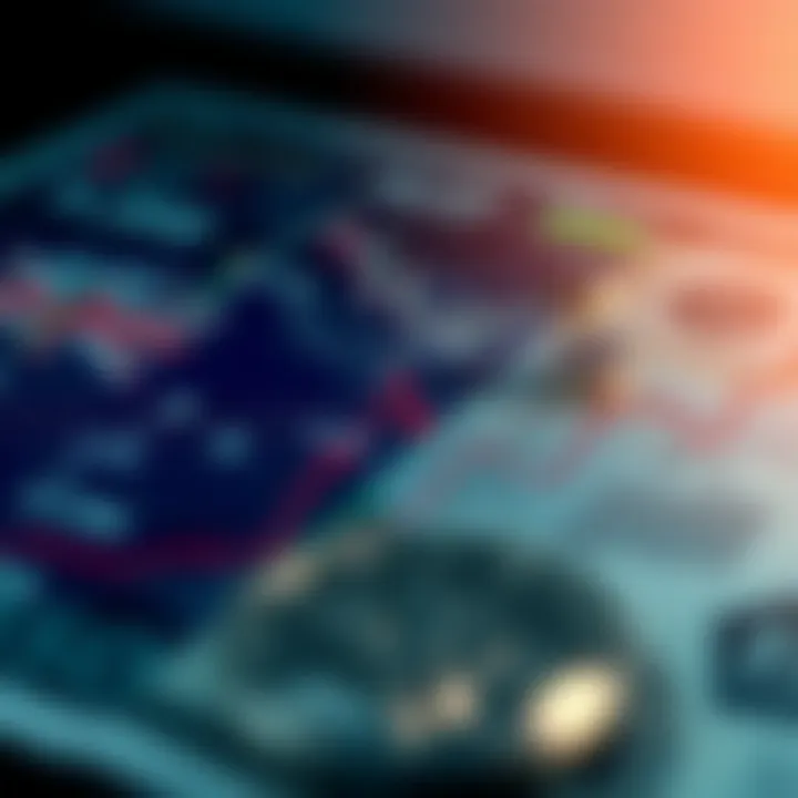 Illustration of economic indicators impacting currency values including inflation and interest rates