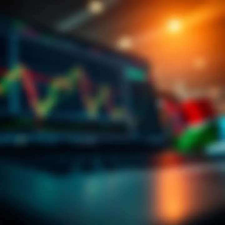 Digital trading platform displaying financial graphs and Kenyan flag symbolizing FBS no deposit bonus for Kenyan traders