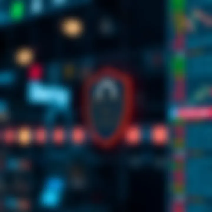 Illustration of security features such as two-factor authentication for safeguarding a trading account