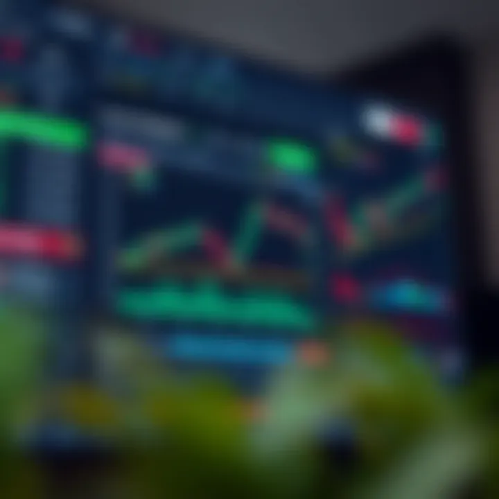 Dashboard of a trading platform displaying charts, market data, and risk management tools
