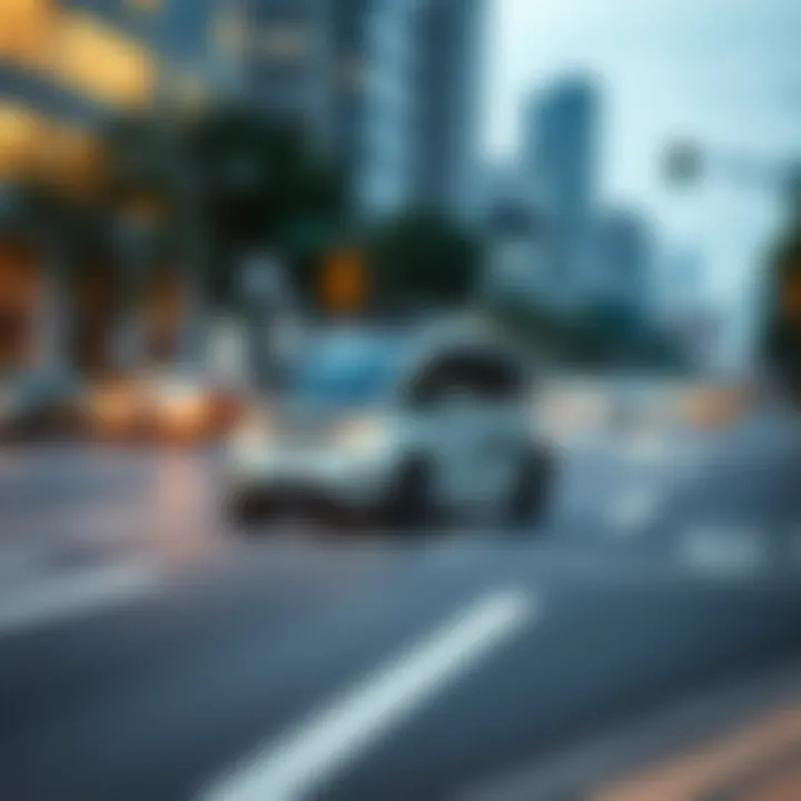 Autonomous vehicle navigating urban roads using AI-based mapping and sensors