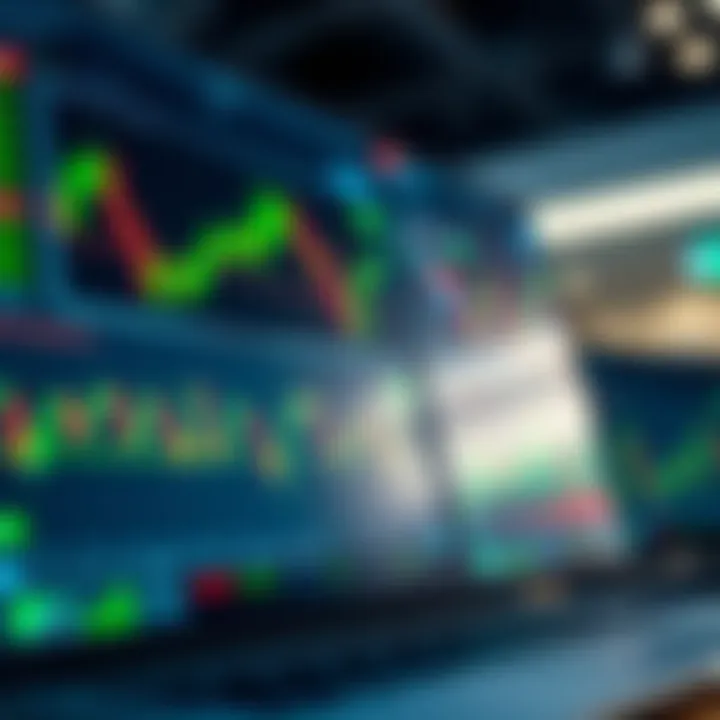Trading platform interface showcasing market charts and analysis tools