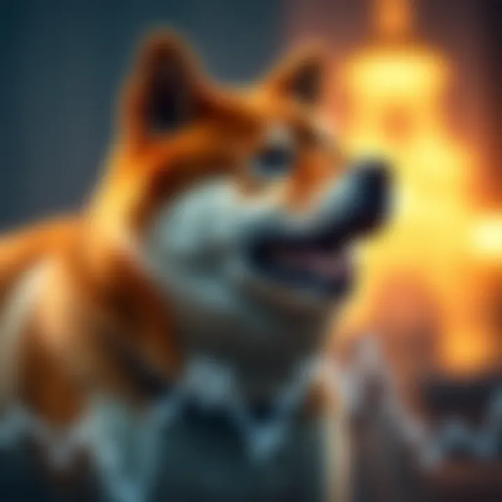 Graph showing upward and downward trends in Shiba Inu cryptocurrency value