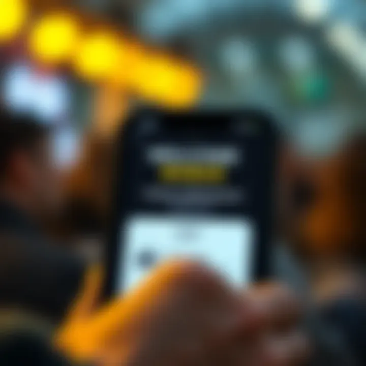 Mobile phone screen displaying a welcome bonus notification with currency symbols and digital wallet icons