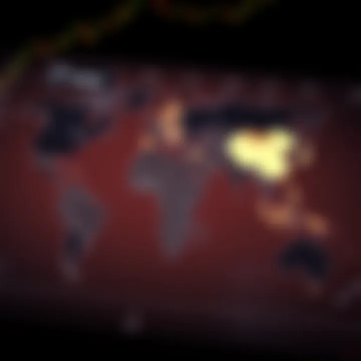 World map highlighting key Asian forex trading centers in relation to Kenyan time zones