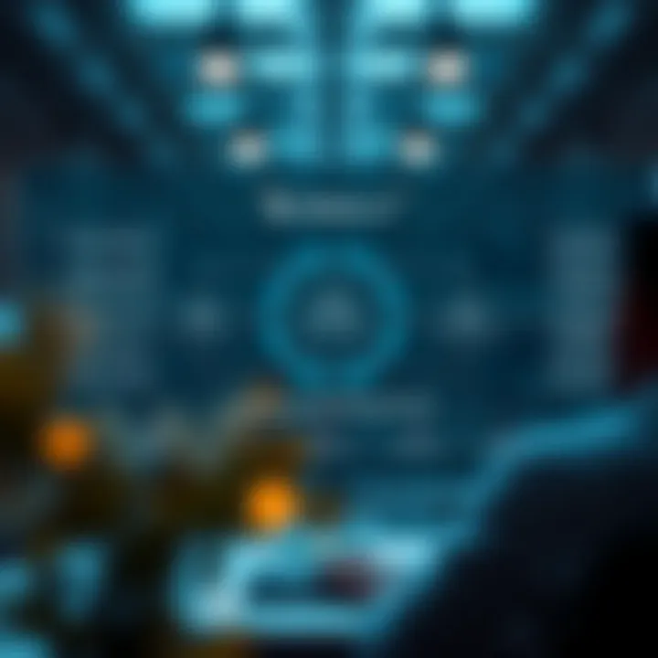 Diagram showing the core features and operational flow of BitOption AI trading platform