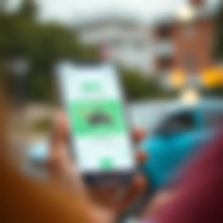 Mobile device displaying Deliv's app interface highlighting technology-driven delivery features