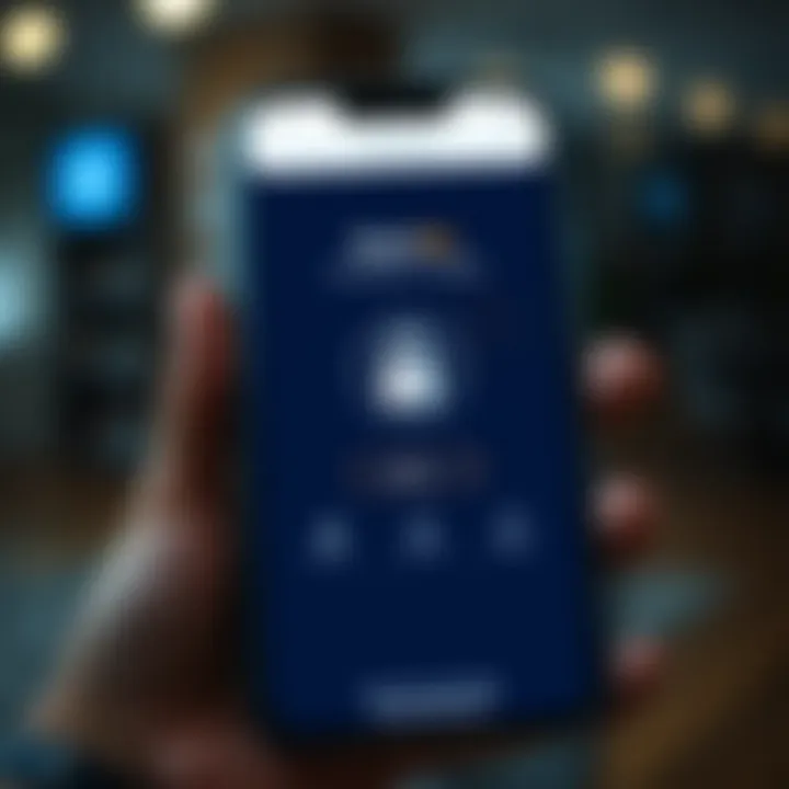 Secure login screen of Deriv Go app emphasizing user security and data protection