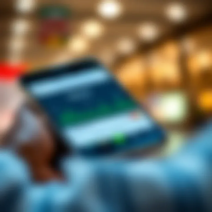 Mobile phone screen displaying Deriv trading platform integrated with Mpesa payment option