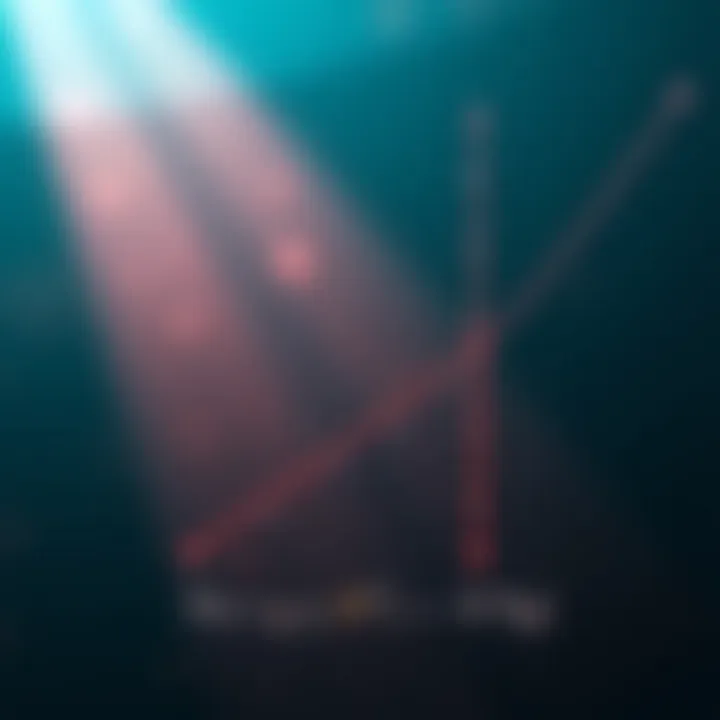 Graph showing the curve of a function with a tangent line representing the derivative at a point