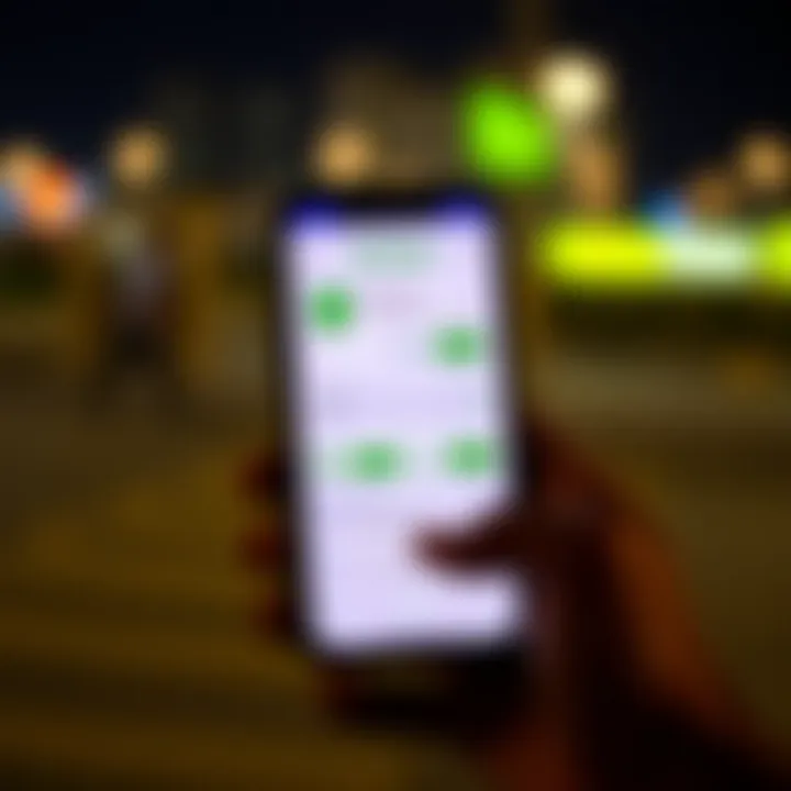 Mobile phone showing M-Pesa app interface for forex trading transactions in Kenya