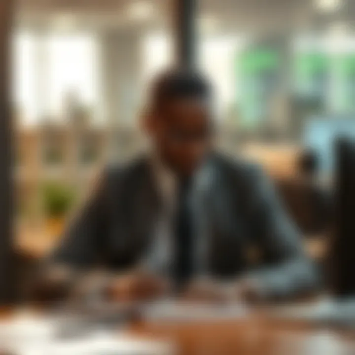 Illustration of a trader accessing capital and resources from a proprietary trading firm