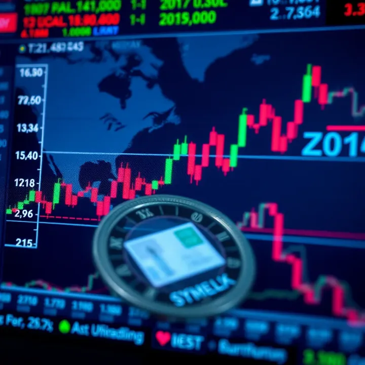 Currency exchange rates graph showing market trends with Kenyan shilling and major currencies
