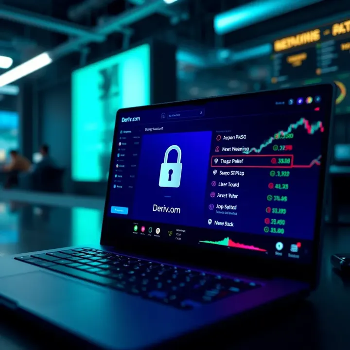 Illustration of secure online trading platform emphasizing user account setup and security features