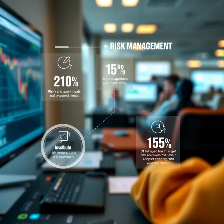 Graphical representation of risk management tools integrated within Deriv broker services