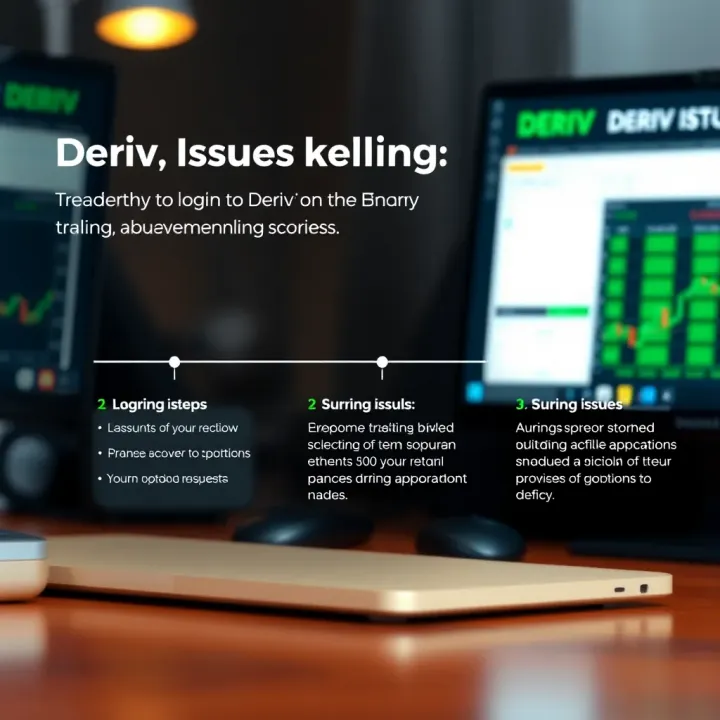 Diagram illustrating steps to troubleshoot login issues on the Deriv platform