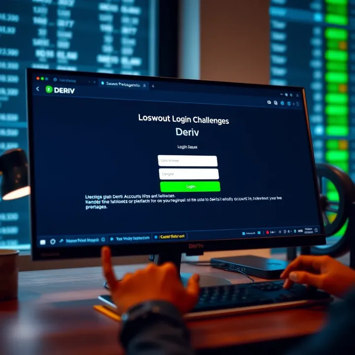 Screen displaying common login issues and troubleshooting tips for Deriv platform