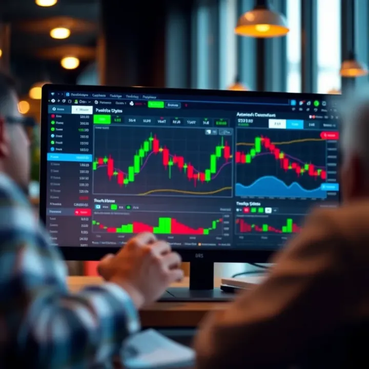 Screenshot of Deriv TradingView interface showing interactive financial charts and tools