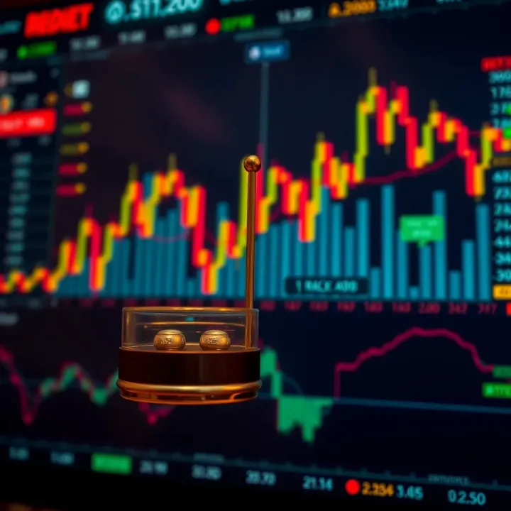 Chart showing risk and reward balance in derivative trading strategies