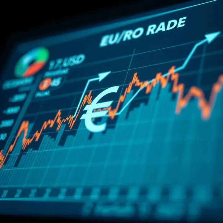 Chart illustrating the impact of economic indicators on EUR USD exchange rate
