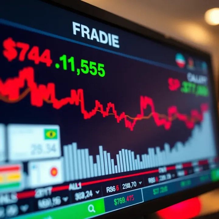 Currency exchange rates displayed on a screen showing Kenyan shilling alongside major forex currencies