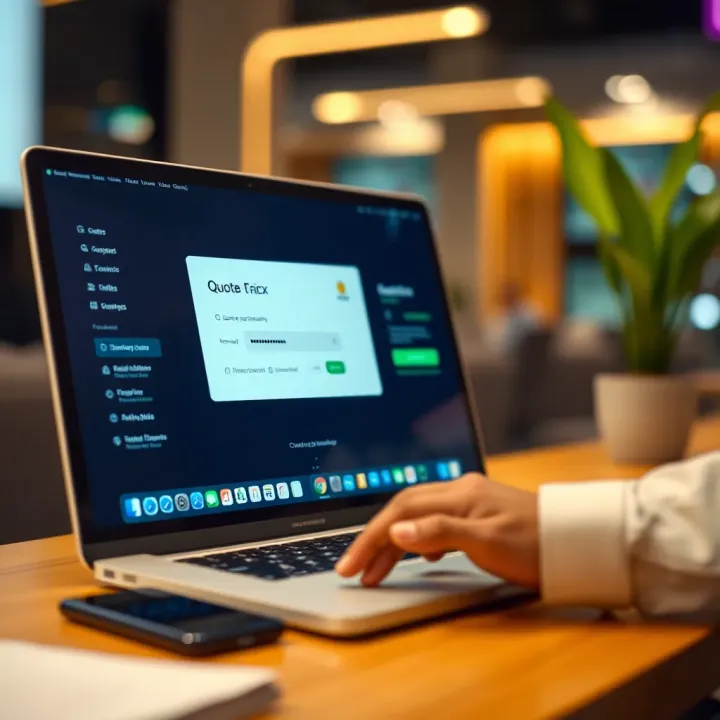 Secure password entry and two-factor authentication on Quotex platform