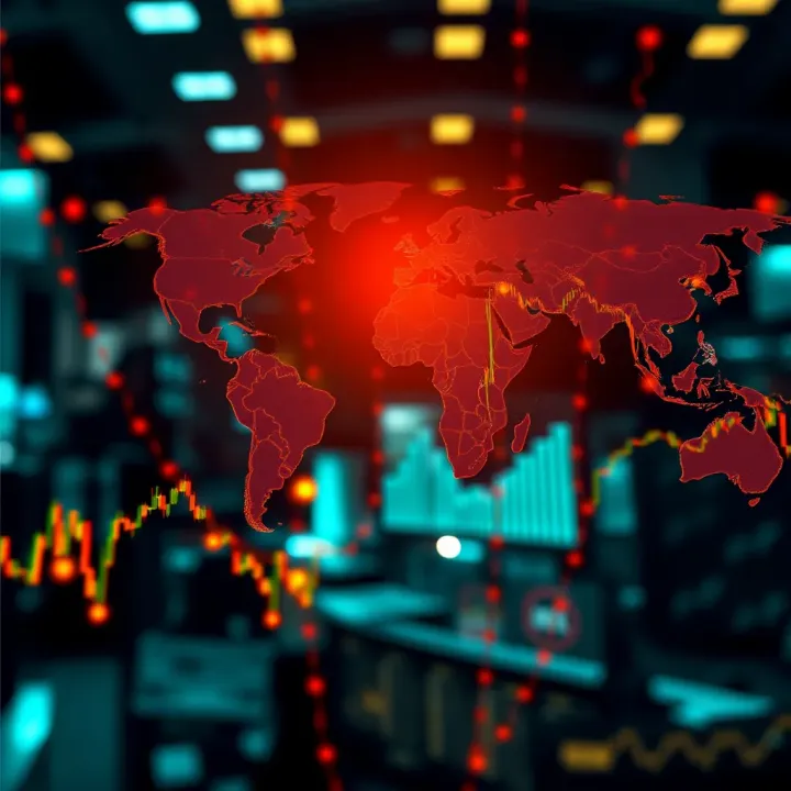 Illustration of global financial market connections and regulatory compliance