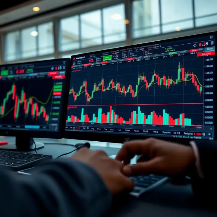 Digital trading tools and charts highlighting risk management strategies