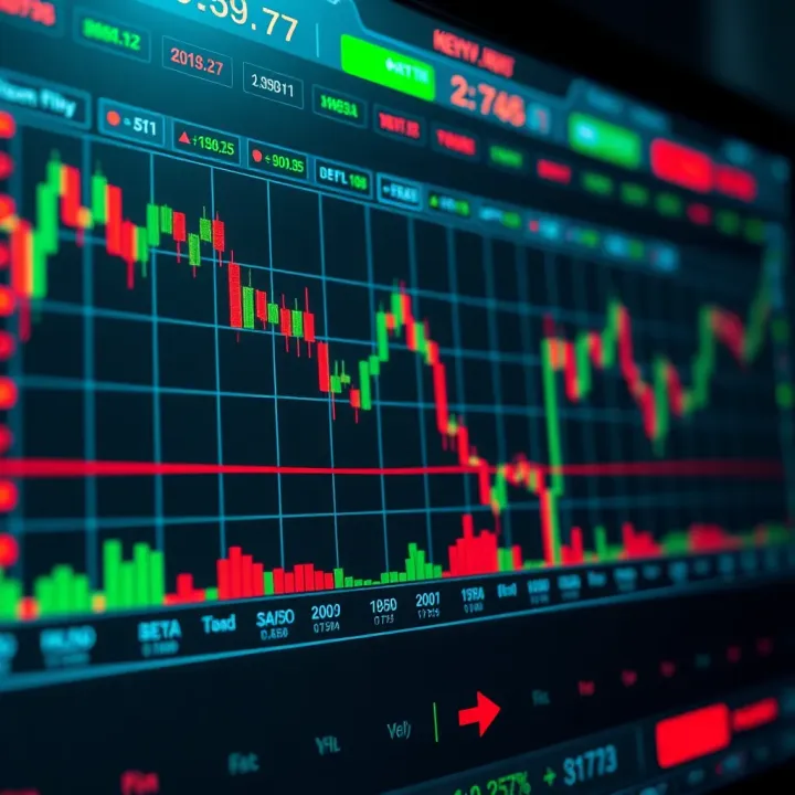 Dynamic forex trading charts displaying market trends and currency fluctuations in Kenya