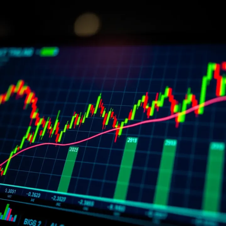 Line chart showing common bullish and bearish chart patterns in trading analysis