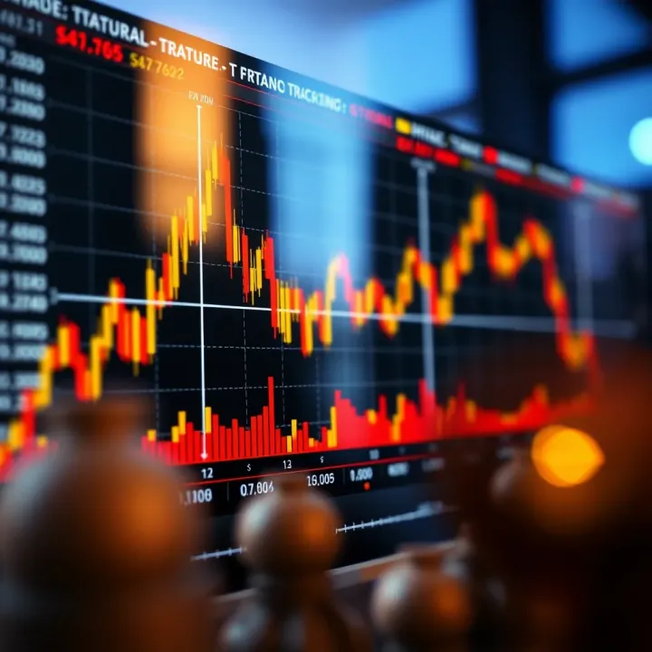 Graph illustrating the use of deriv analysis tools to track financial market trends and patterns