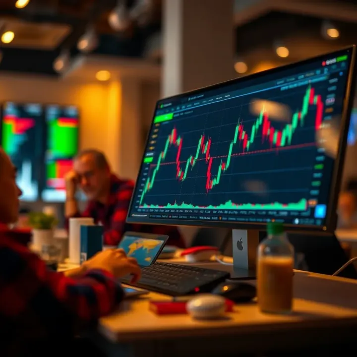 Visual representation of key strategies and risk considerations for binary options trading in Kenya