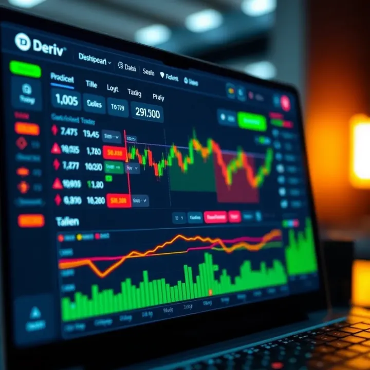 Dashboard displaying various trading options and real account balance on Deriv platform