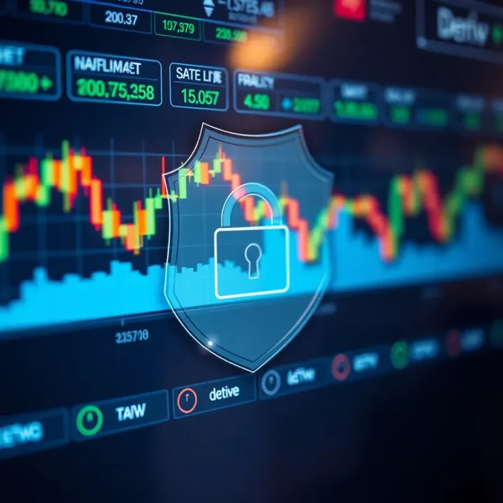 Illustration of authentication shield protecting user account on trading platform