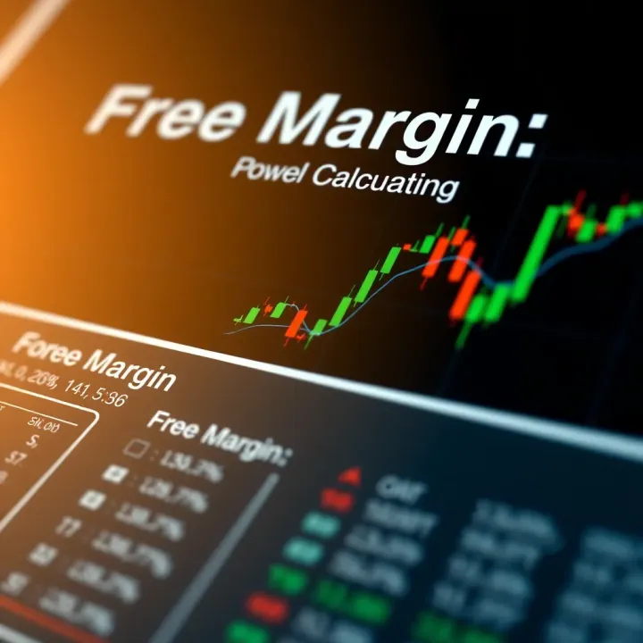 Diagram showing calculation of free margin in a forex trading account