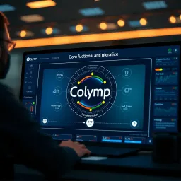 Diagram showing core functionalities and interface of Olymp platform