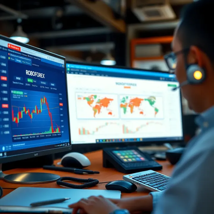 Educational resources and customer support options available in RoboForex members area for Kenyan traders