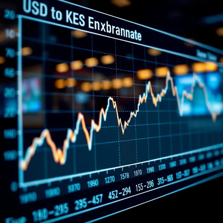 Graph illustrating the trends and fluctuations of the US Dollar against the Kenyan Shilling over time